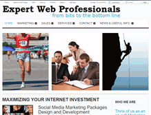 Tablet Screenshot of expertwebprofessionals.com